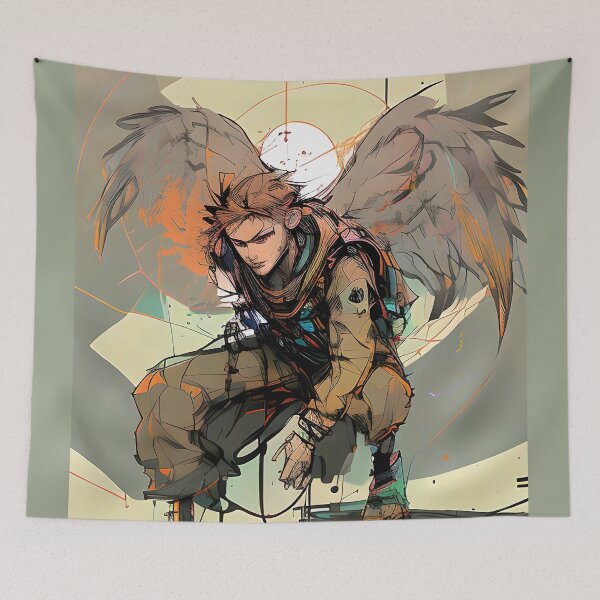 Item preview, Inkpunk style warrior Angel  designed and sold by Awesome Things.