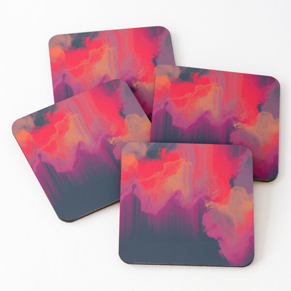 Item preview, Fiery Red Background - Abstract designed and sold by The Iconic Minimalist.