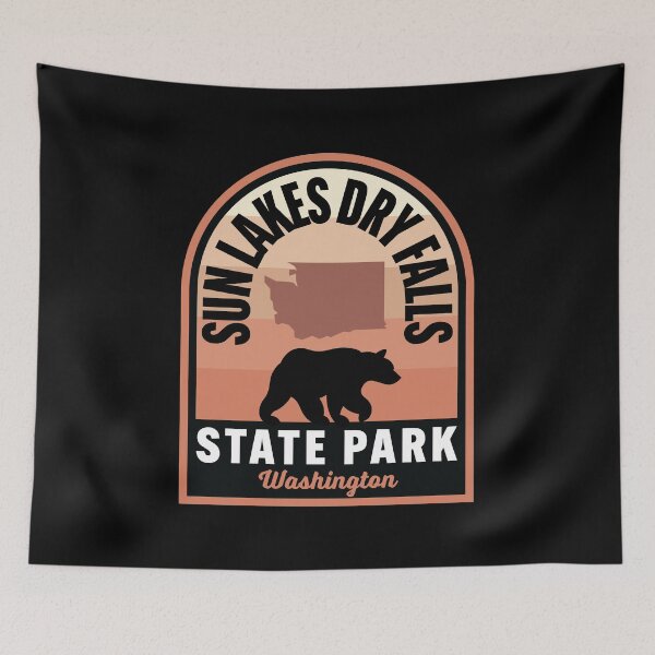 Item preview, Sun Lakes Dry Falls State Park WA Bear designed and sold by HalpinDesign.