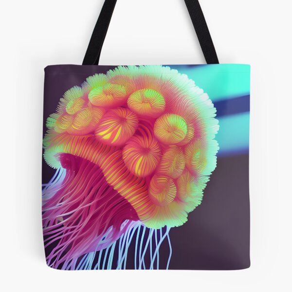 Item preview, Neon Lions Mane Jellyfish  designed and sold by ARTificentPR.