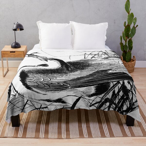 Item preview, Black and White Japanese Crane designed and sold by notsweettea.
