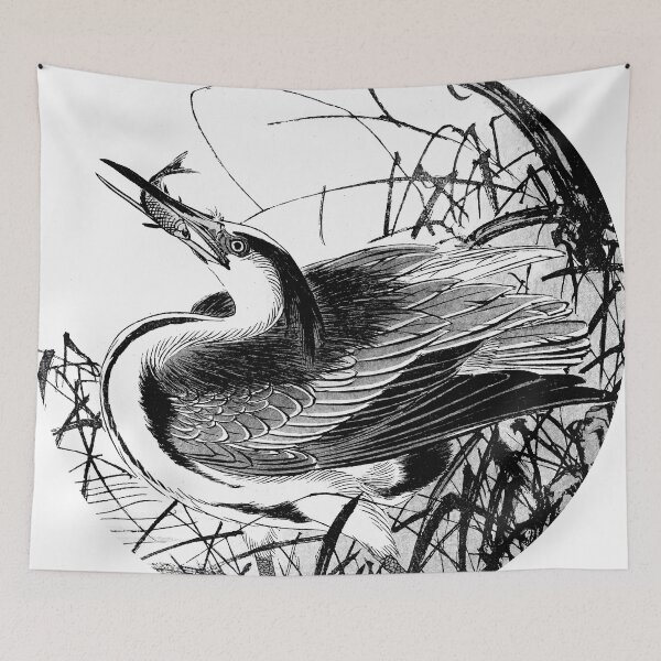 Item preview, Black and White Japanese Crane designed and sold by notsweettea.