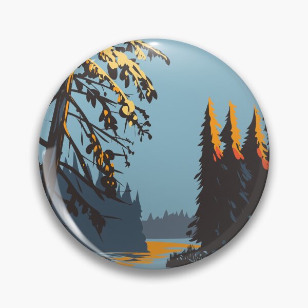 Item preview, Lake Waskesiu Prince Albert National Park in Saskatchewan Canada WPA Poster Art designed and sold by patrimonio.