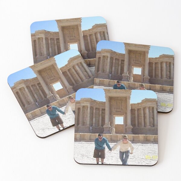 Item preview, A souvenir photo of tourists at the Roman Theater in Palmyra. designed and sold by  Bride of the desert.