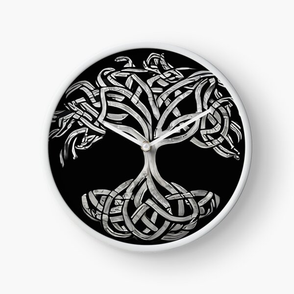 Item preview, "Silver and Black Celtic Tree of Life Knot: A Symbol of Unity and Strength" designed and sold by 9000MilesToHome.