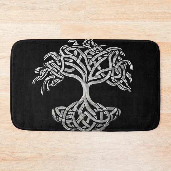 Item preview, "Silver and Black Celtic Tree of Life Knot: A Symbol of Unity and Strength" designed and sold by 9000MilesToHome.