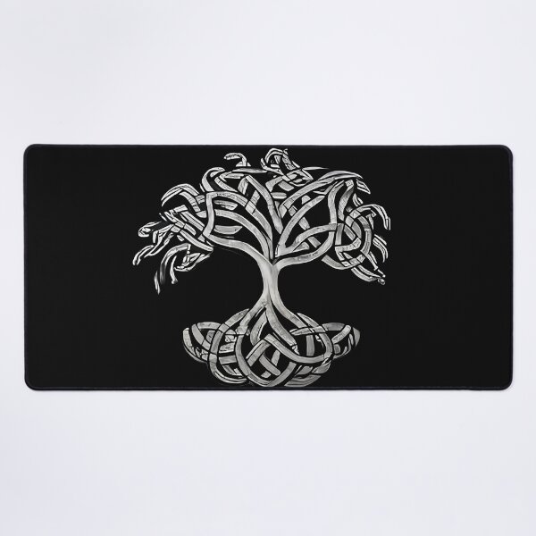 Item preview, "Silver and Black Celtic Tree of Life Knot: A Symbol of Unity and Strength" designed and sold by 9000MilesToHome.