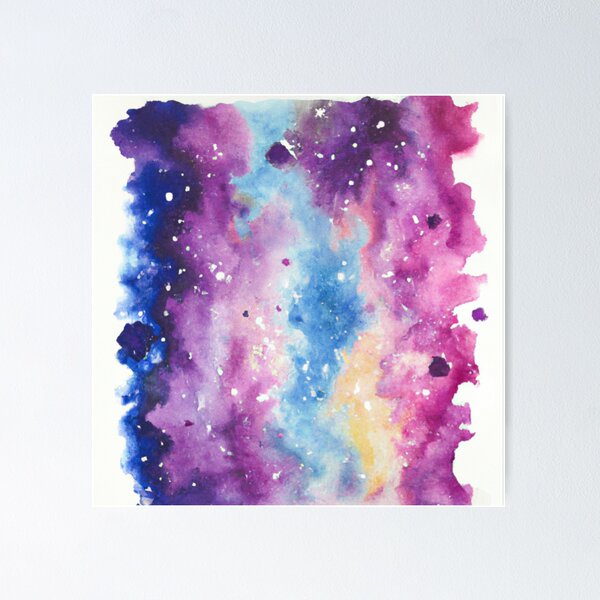 Artikelvorschau, Bunter Emissionsnebel - Aquarell entworfen und verkauft von The Iconic Minimalist.