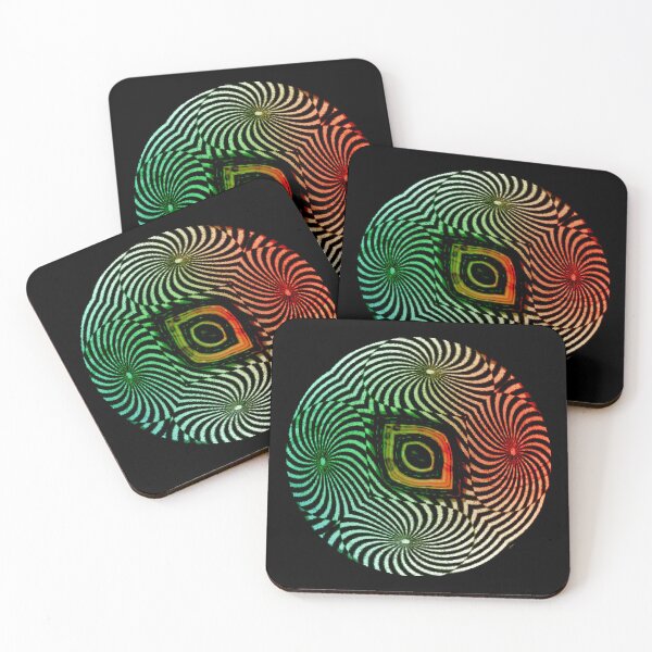 Item preview, Rasta Quad Illusory Circle Cut Out designed and sold by PPPimp.