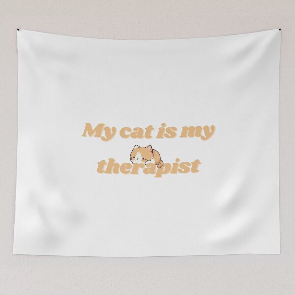Item preview, My cat is my therapist designed and sold by HachiKobe.