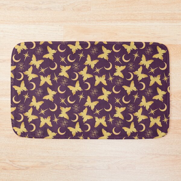Item preview, Gold Stamped Butterflies and Sunbursts on Royal Purple designed and sold by Cass Noel Studio.