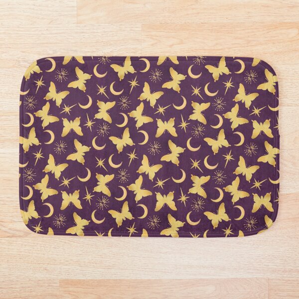 Item preview, Gold Stamped Butterflies and Sunbursts on Royal Purple designed and sold by Cass Noel Studio.