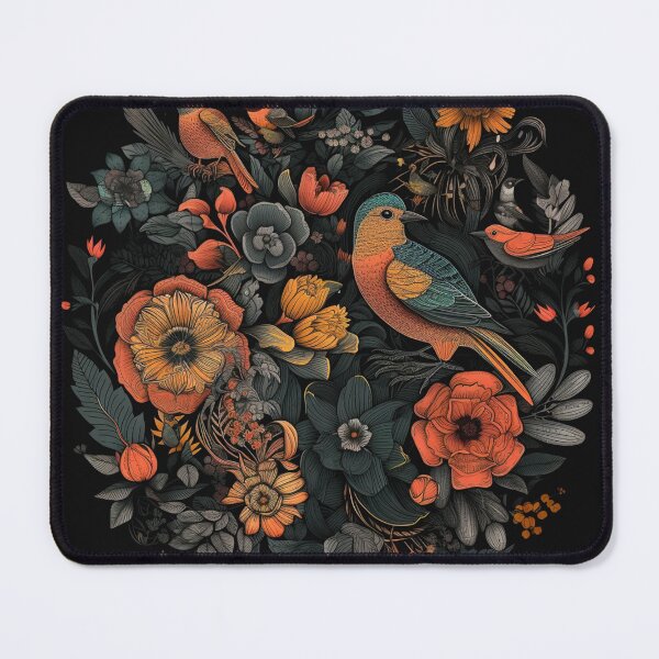 Item preview, Flowers, leaves and birds designed and sold by SvarunPogani.
