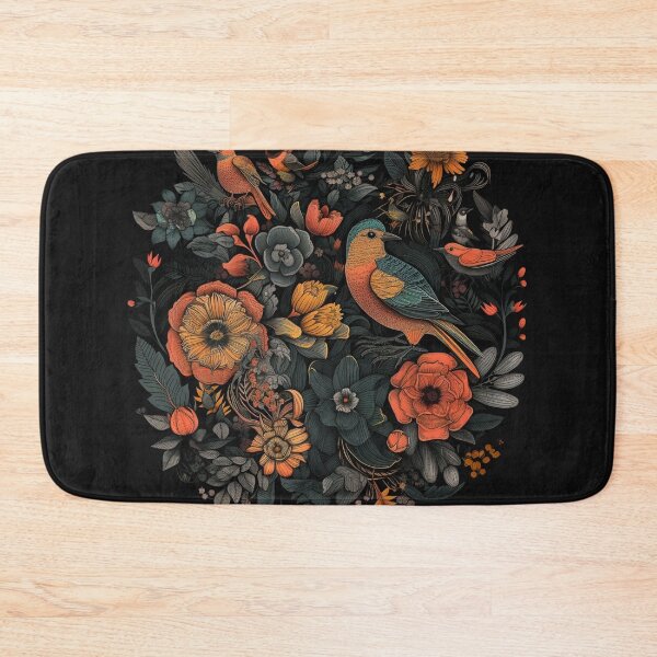 Item preview, Flowers, leaves and birds  designed and sold by SvarunPogani.