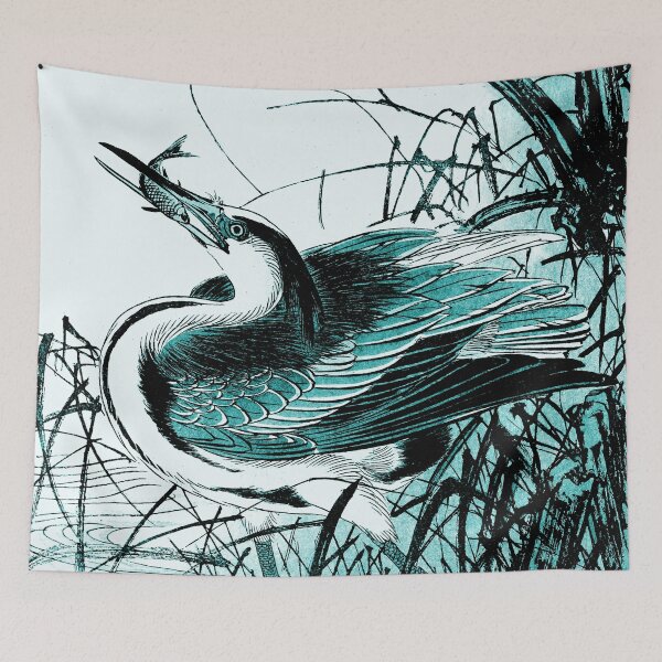Item preview,   Teal Japanese Crane designed and sold by notsweettea.