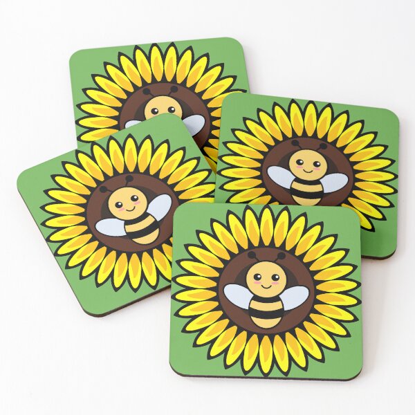 Item preview, bee on a sunflower designed and sold by 8thStreetDesign.