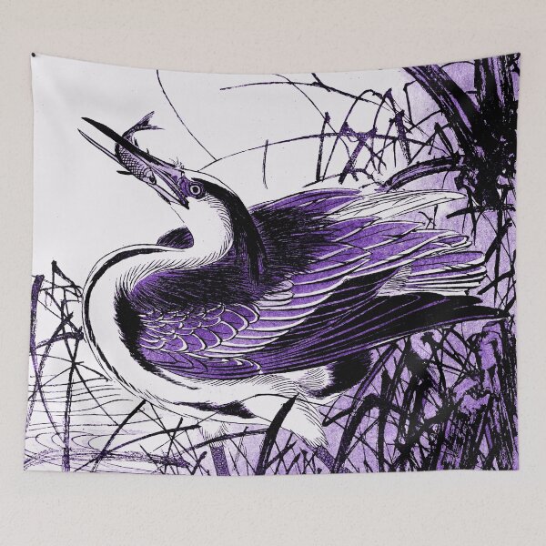 Item preview, Violet Japanese Crane designed and sold by notsweettea.