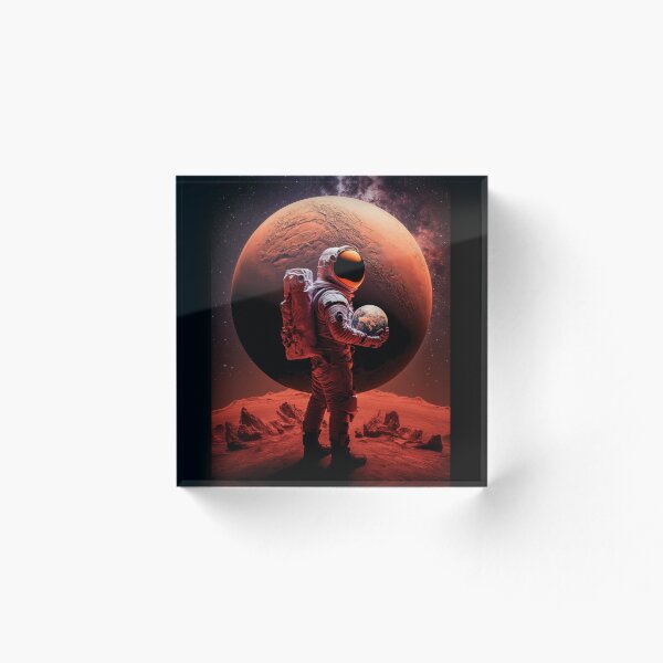 Aperçu de l'œuvre Astronaute Avec Un Globe. créée et vendue par DiamondPixel.