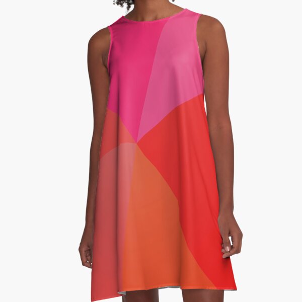 Item preview, Red Geometric Burst Art designed and sold by ThatIsSomething.
