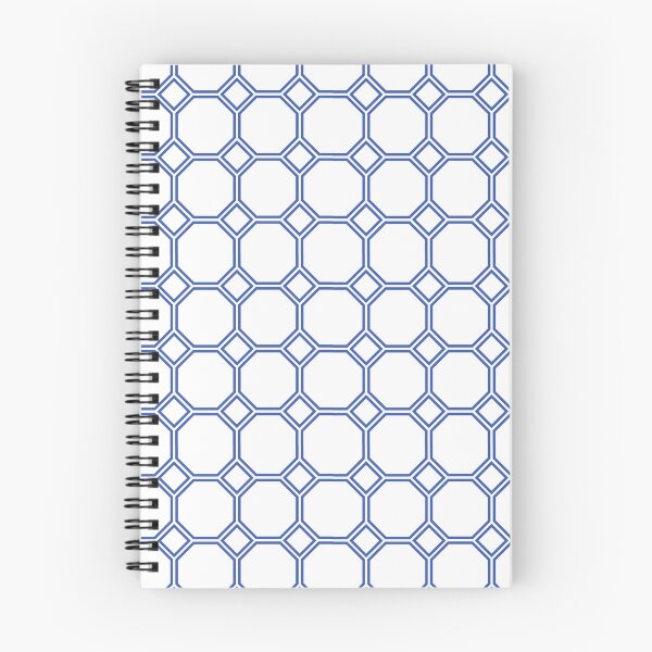 Aperçu de l'œuvre Motif de carreaux octogonaux bleus et blancs créée et vendue par HCB1.