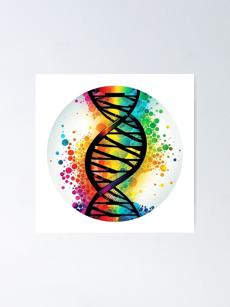 Science DNA Art - Genetic Kaleidoscope | Sticker