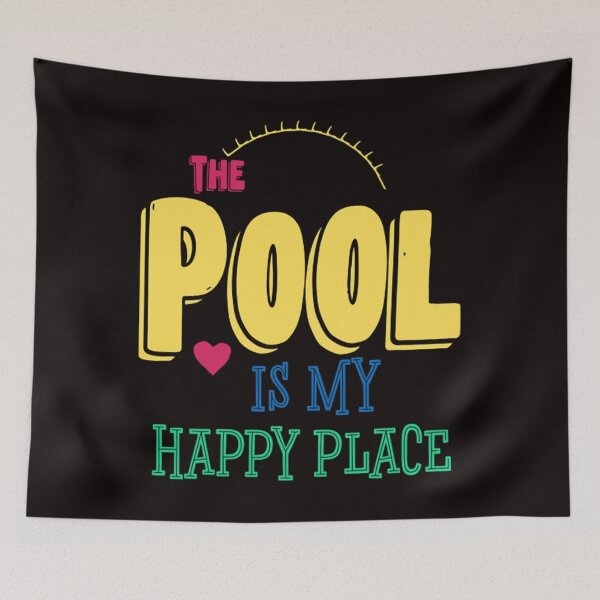 Item preview, The Pool Is My Happy Place designed and sold by mackbindyus.