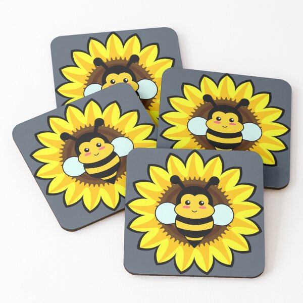 Item preview, bee on a sunflower designed and sold by 8thStreetDesign.