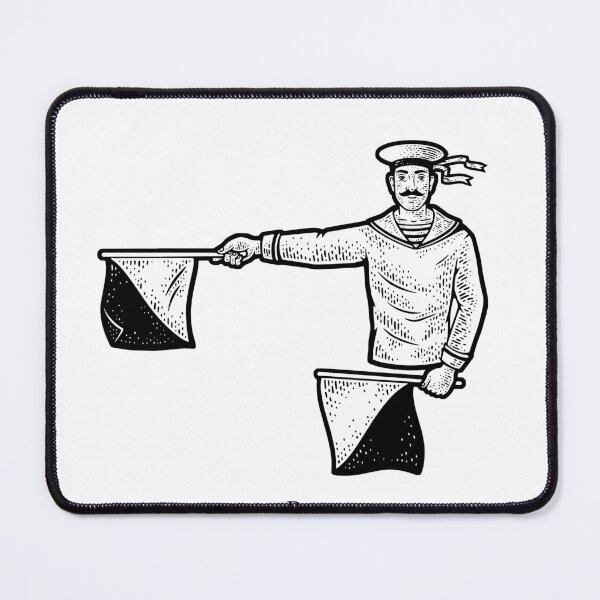 Item preview, Flag semaphore letter B  designed and sold by IronicEmpire.
