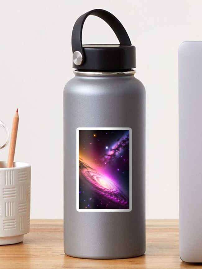 Thumbnail 1 of 3, Sticker, Stellar Beauty - Galaxy of Colors designed and sold by futureimaging.