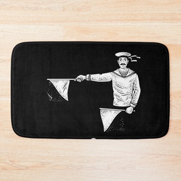 Item preview, Black Flag semaphore letter B  designed and sold by IronicEmpire.
