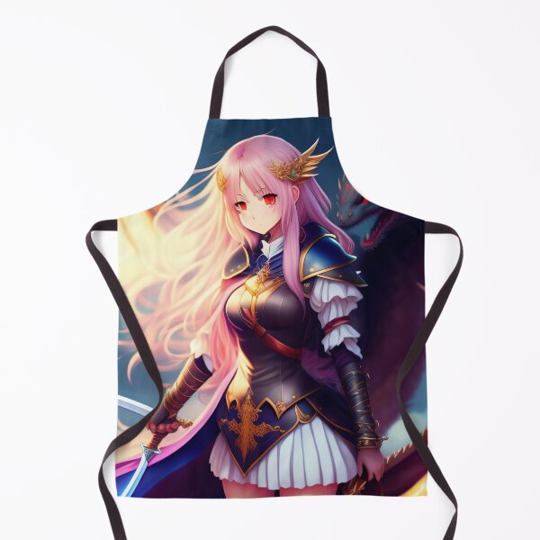 Item preview, Warrior Girl with Dragon Fantasy Anime AI Art designed and sold by unusualillusion.