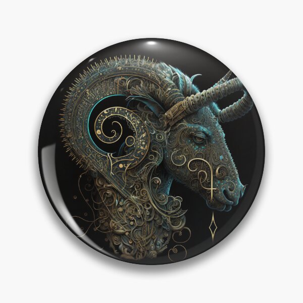 Item preview, Steampunk Astrology (Capricorn) - Sticker and T-Shirt Design designed and sold by MindAsylum.