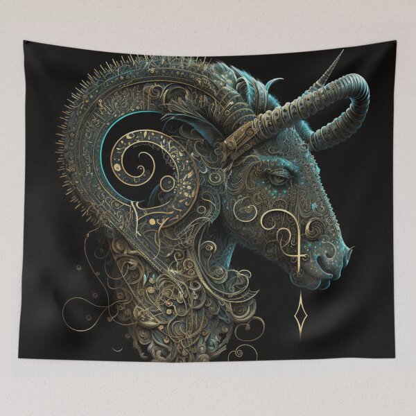Item preview, Steampunk Astrology (Capricorn) - Sticker and T-Shirt Design designed and sold by MindAsylum.