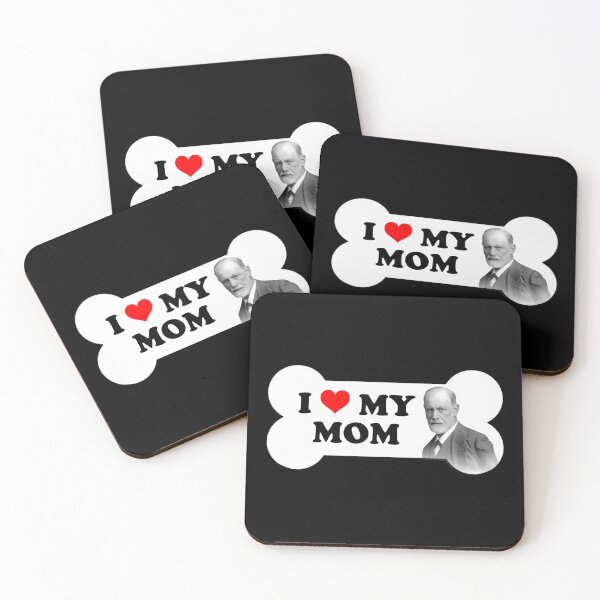 Item preview, I Love My Mom Sigmund Freud Bumper Sticker designed and sold by snazzyseagull.