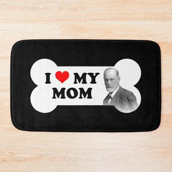 Item preview, I Love My Mom Sigmund Freud Bumper Sticker designed and sold by snazzyseagull.