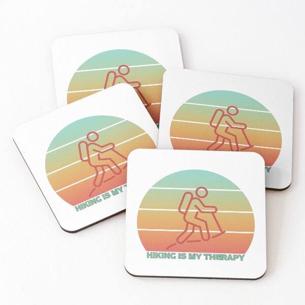 Item preview, Hiking is My Therapy Retro Sunset designed and sold by Print-A-Joke.