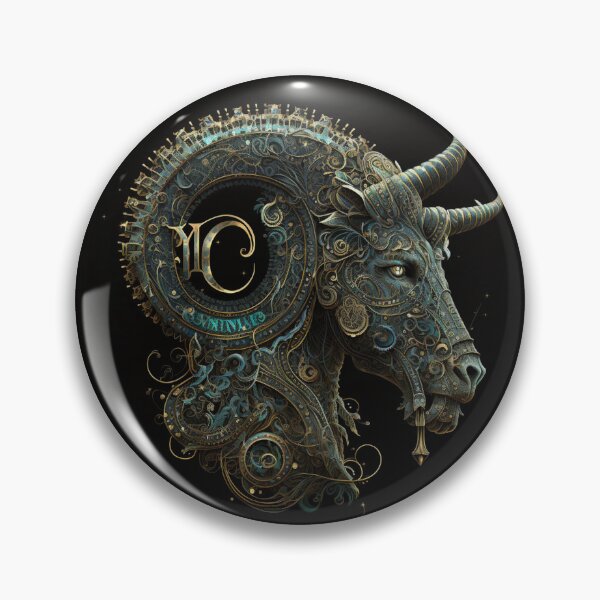 Item preview, Steampunk Astrology (Capricorn) #2- Sticker and T-Shirt Design designed and sold by MindAsylum.