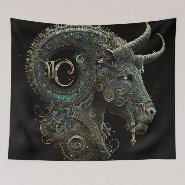 Item preview, Steampunk Astrology (Capricorn) #2- Sticker and T-Shirt Design designed and sold by MindAsylum.