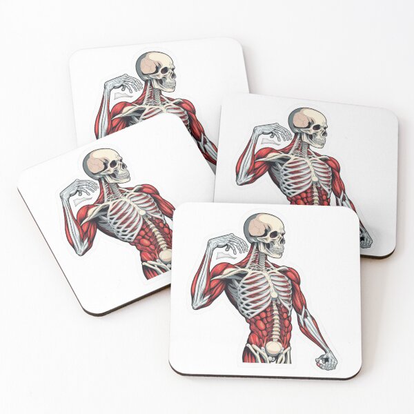 Item preview, Muscle and Skeleton Pain Vector Sticker on White Background designed and sold by kfir marco.
