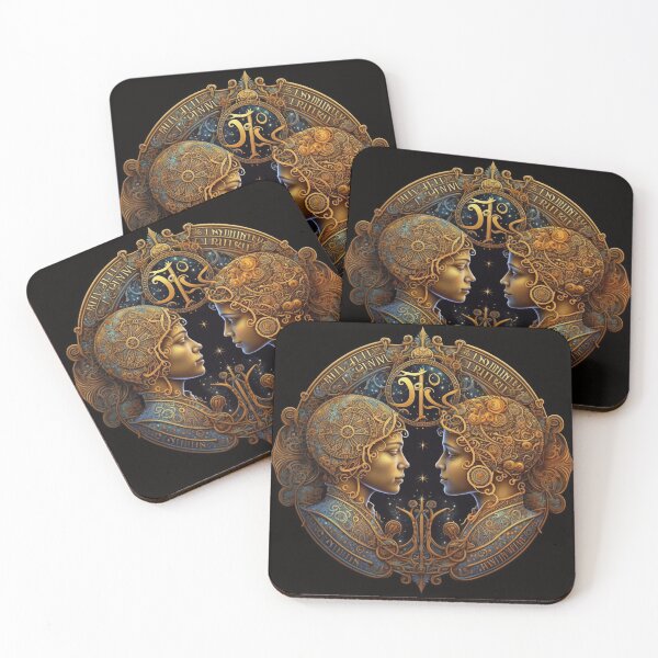 Item preview, Steampunk Astrology (Gemini) #2 - Sticker and T-Shirt Design designed and sold by MindAsylum.