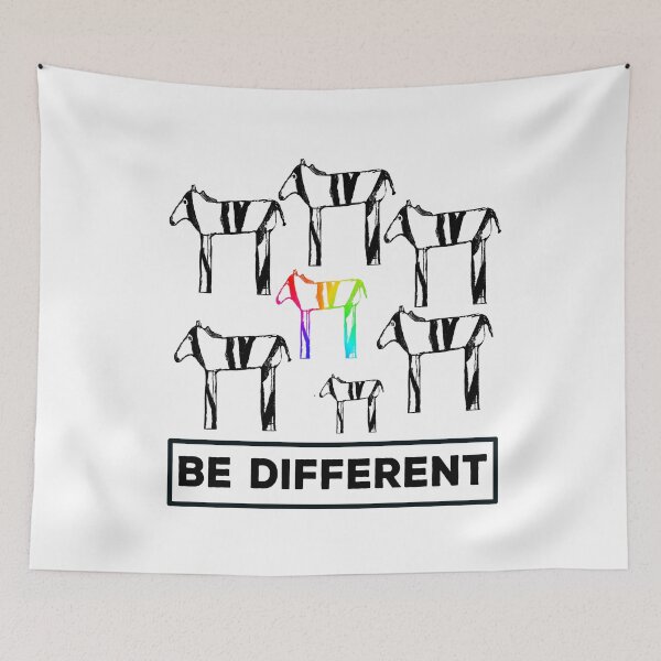 Item preview, Be different Colorful Zebra Funny Diversity Diversity LGBTQ designed and sold by Jelisandie.