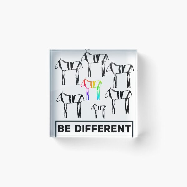 Item preview, Be different Colorful Zebra Funny Diversity Diversity LGBTQ designed and sold by Jelisandie.