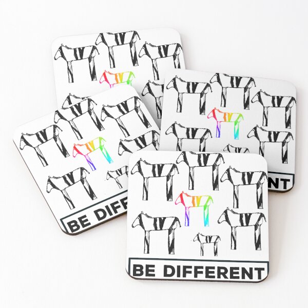 Item preview, Be different Colorful Zebra Funny Diversity Diversity LGBTQ designed and sold by Jelisandie.