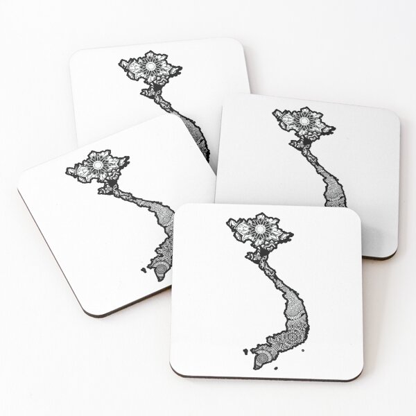 Item preview, Map of Vietnam designed and sold by KatsCanvas.