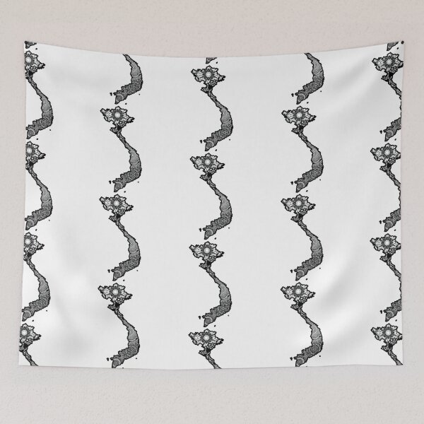 Item preview, Map of Vietnam designed and sold by KatsCanvas.