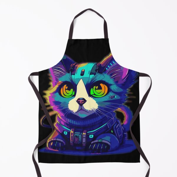 Item preview, Cyberpunk kitty! - colorful neon - cat lovers designed and sold by EldritchMagpie.