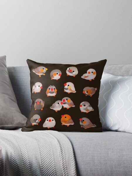 Item preview, Zebra finch - text/dark designed and sold by pikaole.