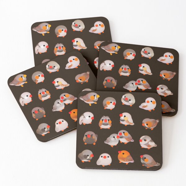 Item preview, Zebra finch - text/dark designed and sold by pikaole.