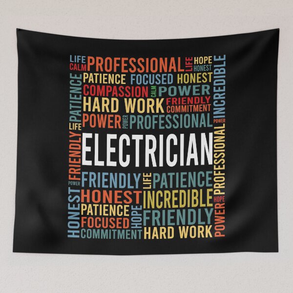 Item preview, electrician saying: electrician words gift designed and sold by alaechamlal.
