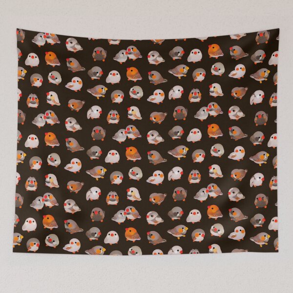 Item preview, Zebra finch - text/dark designed and sold by pikaole.